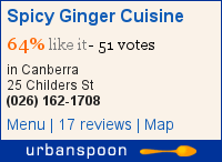 Spicy Ginger Cuisine on Urbanspoon