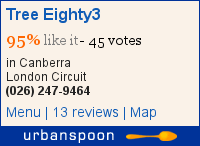 Tree Eighty3 on Urbanspoon