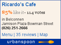 Ricardo’S Cafe on Urbanspoon