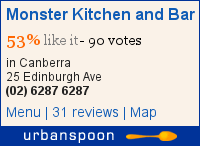 Monster Kitchen and Bar on Urbanspoon