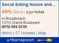 Social Eating House and Bar on Urbanspoon