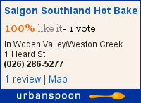 Saigon Southland Hot Bake on Urbanspoon