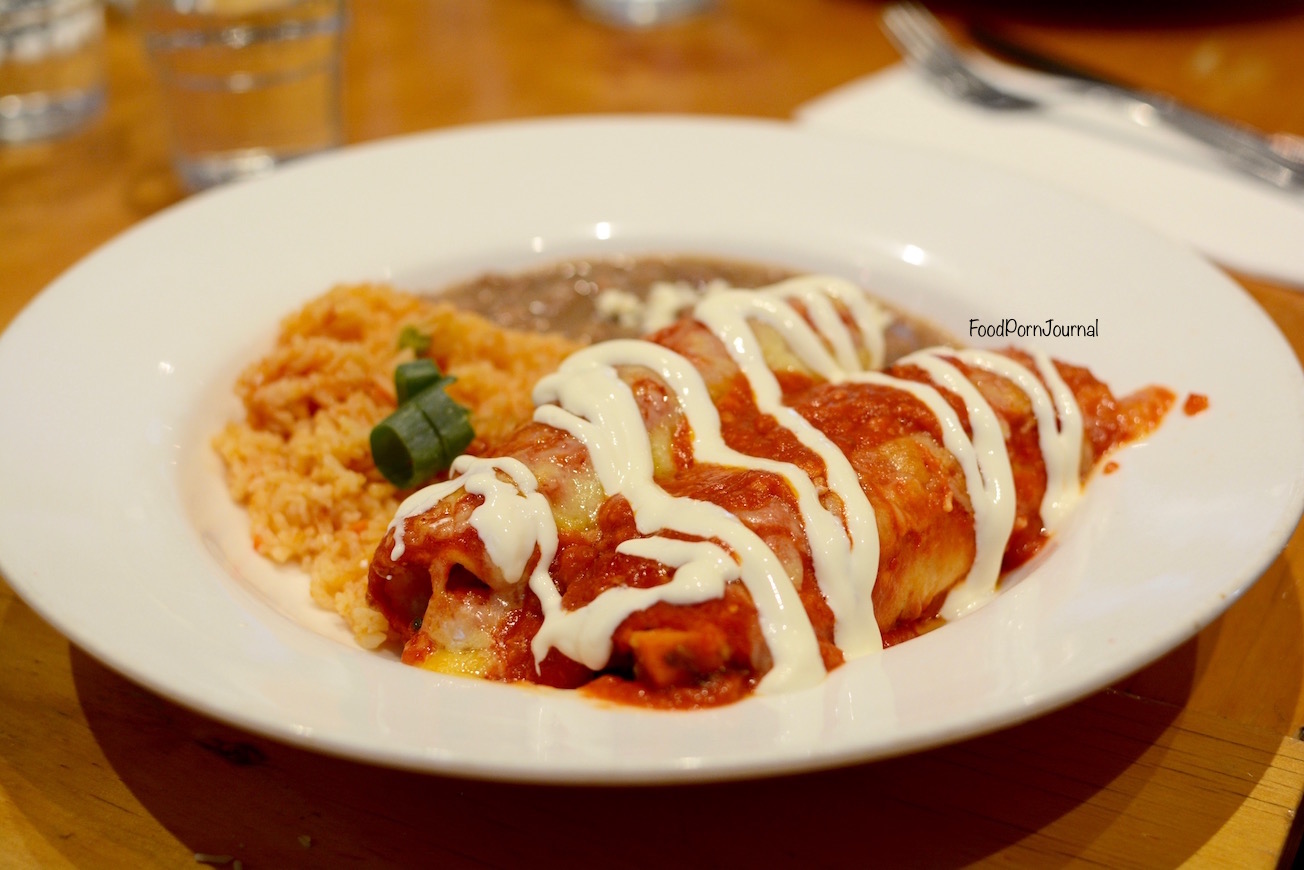 Cisco's Mexican Kingston enchilada vegetarian