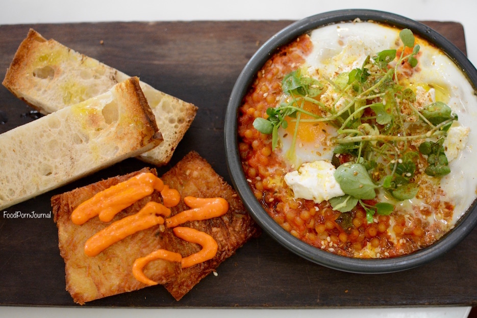 Double Shot Deakin moroccan baked eggs