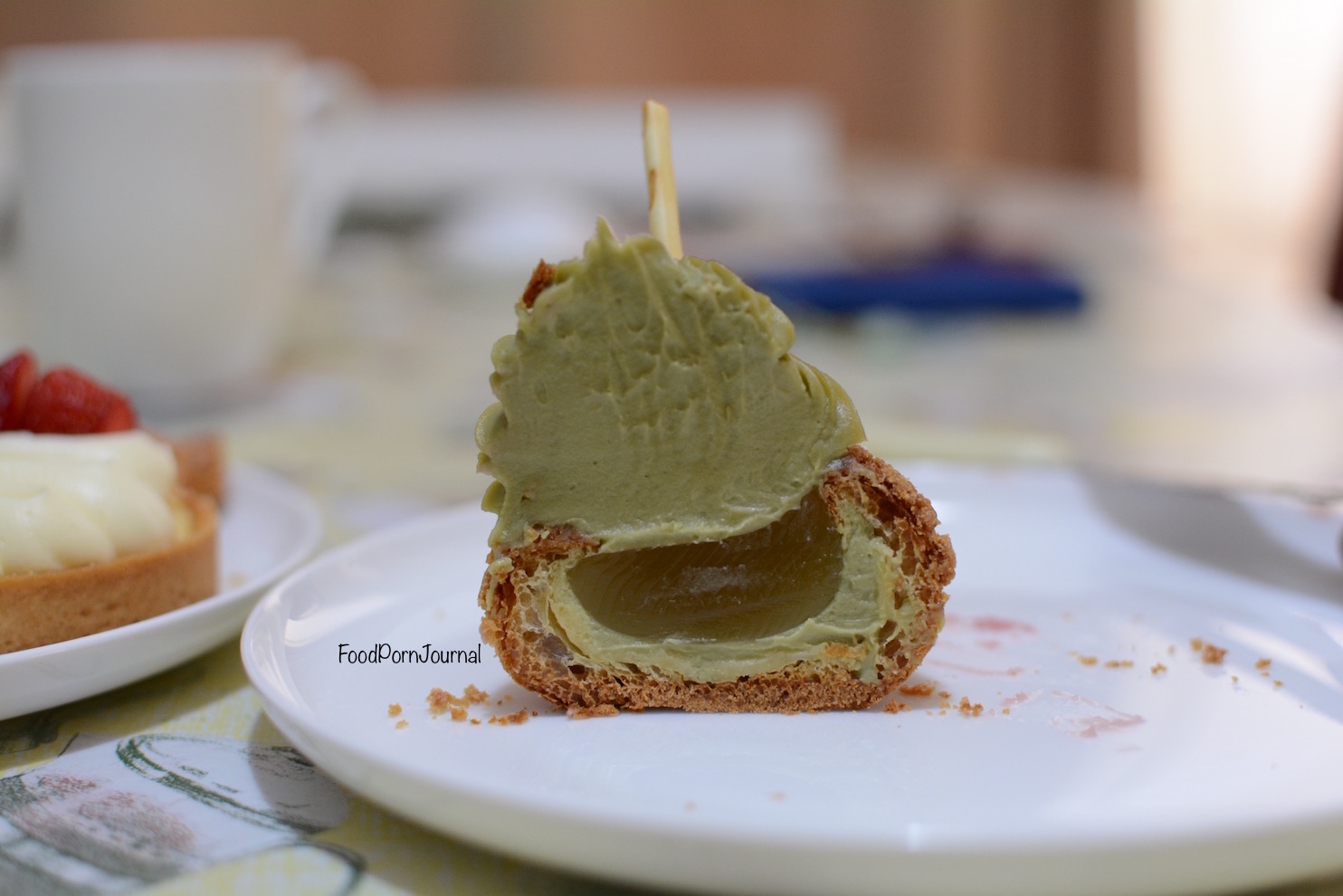 Chu Bakery Perth inside matcha choux