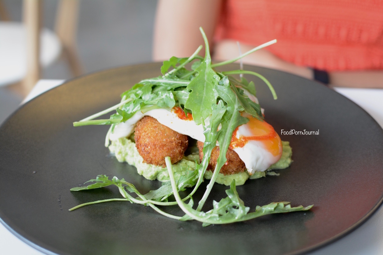 Little Bird Cafe Barton croquettes eggs