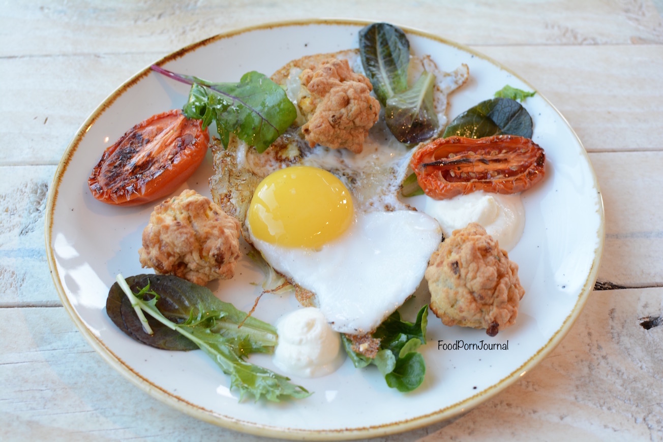 The Pedlar Campbell fried duck egg