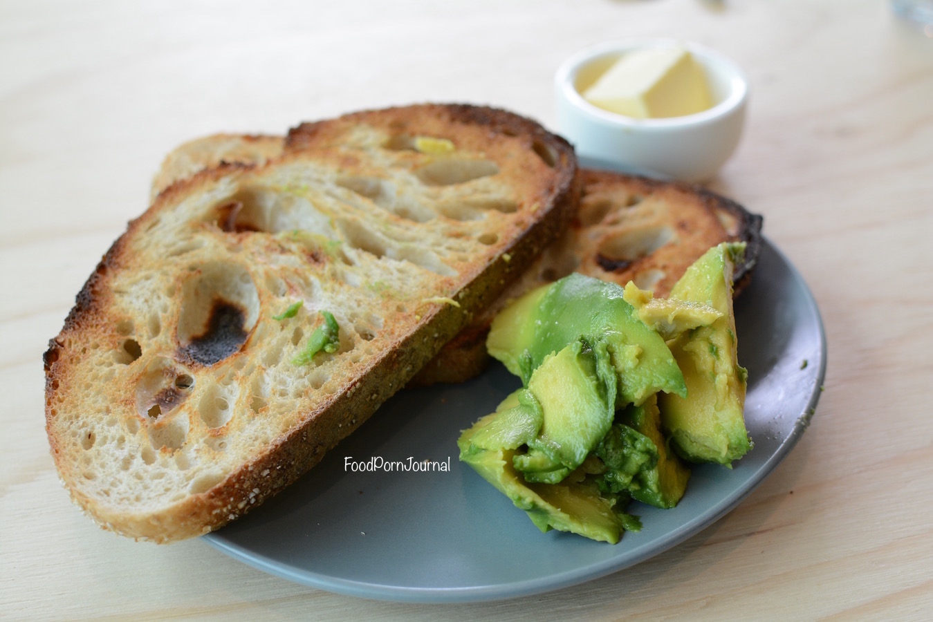 Three Mills Bakery toast avocado