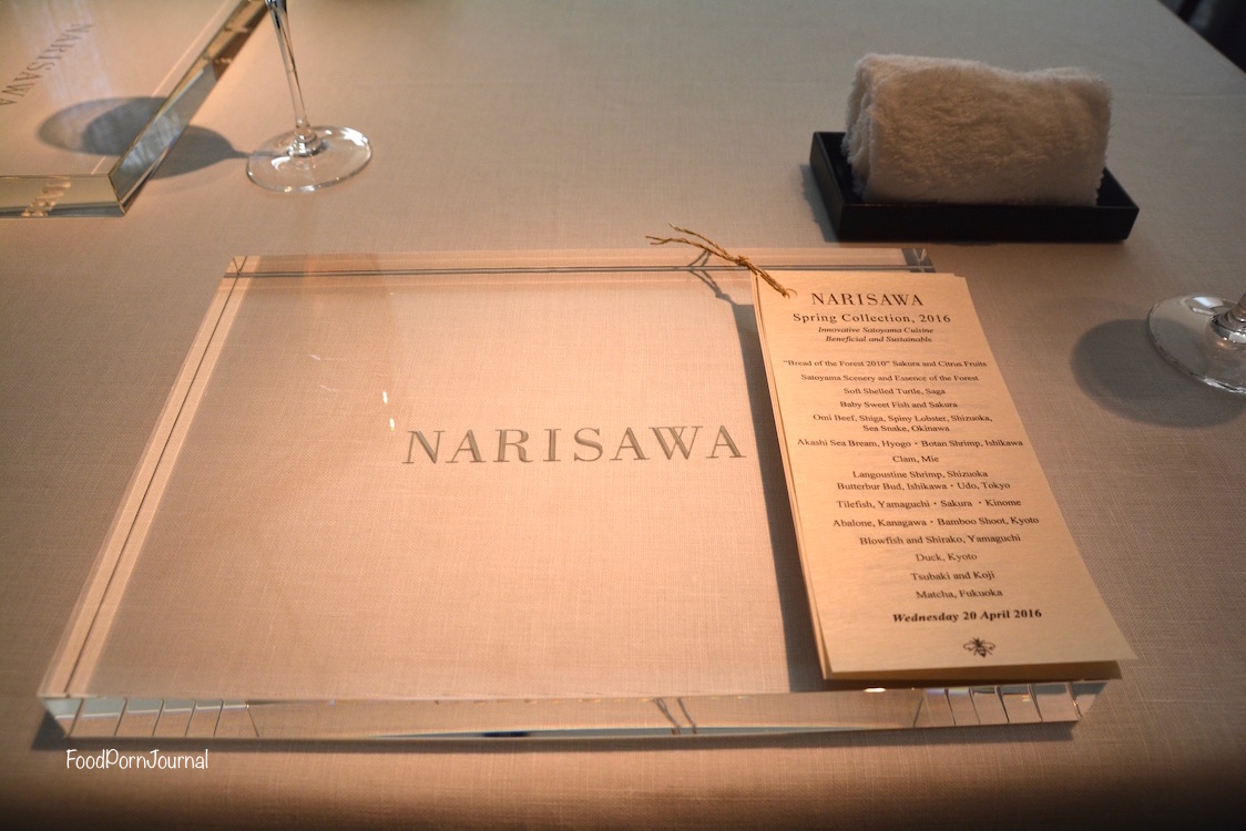 Narisawa Tokyo setting