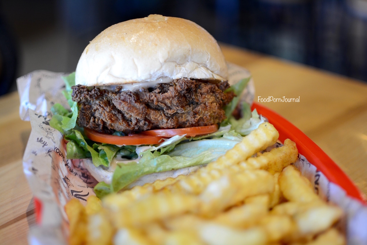 Young and Frisky Gungahlin fried chicken burger