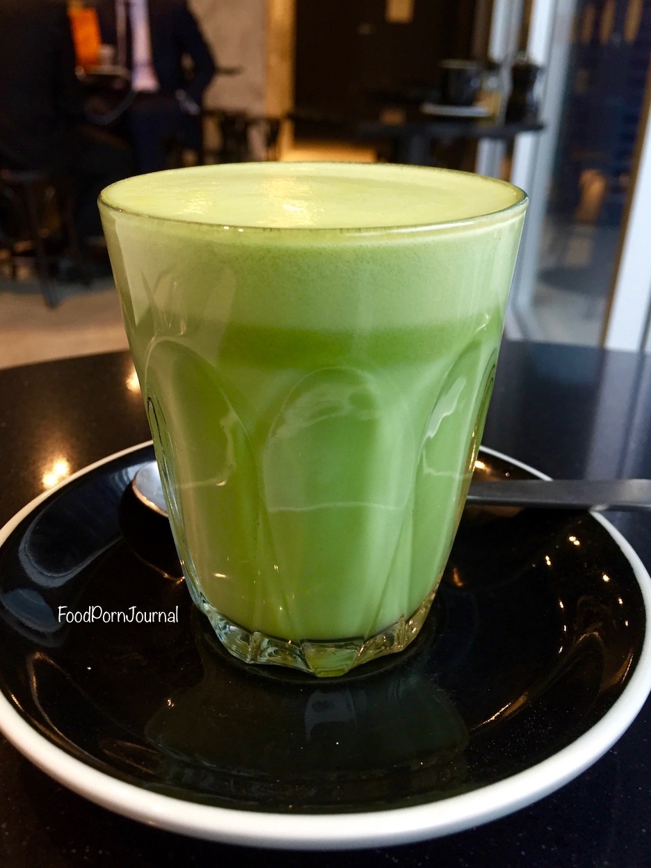 Maple and Clove matcha latte