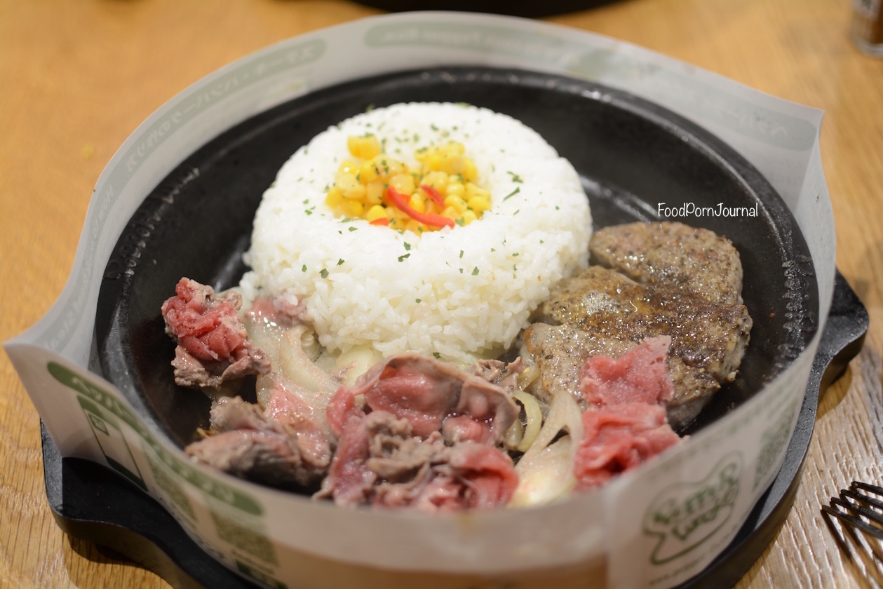 Pepper Lunch Canberra Curry Pepper Rice beef and hamburger