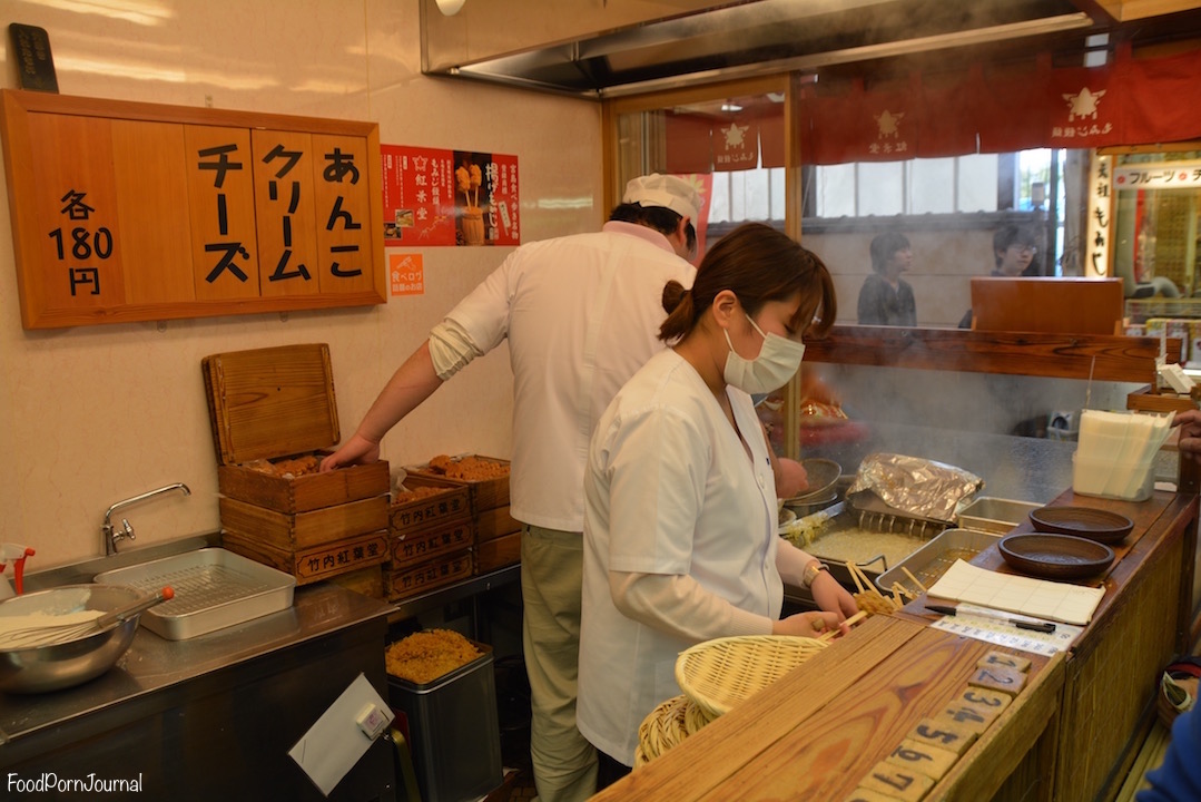 Japan Miyajima Island fried momiji manju stall