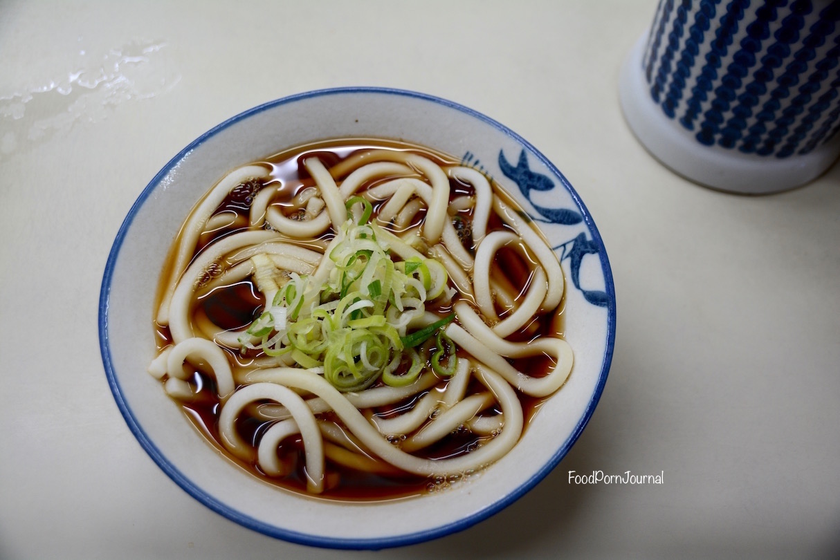 Japan Nagiso Station udon lunch