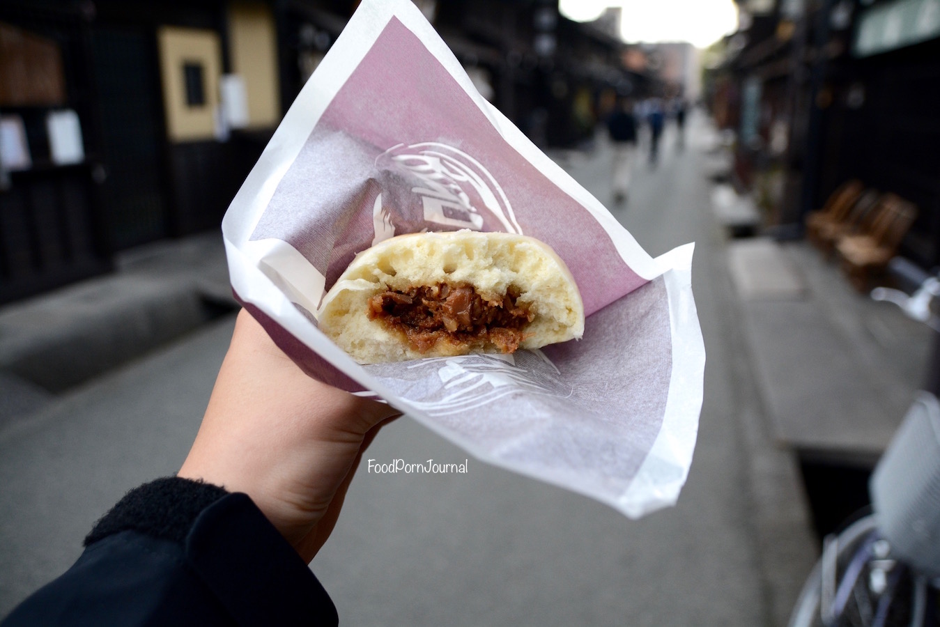 Japan Takayama Hida beef bun inside