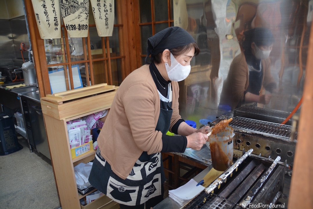 Japan Tsumago gohei mochi stand