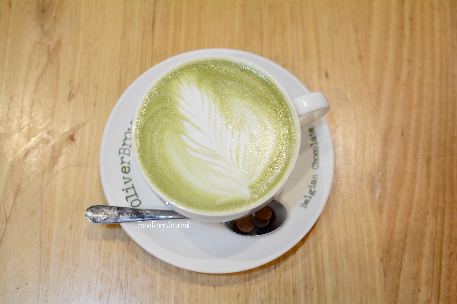 Oliver Brown matcha latte