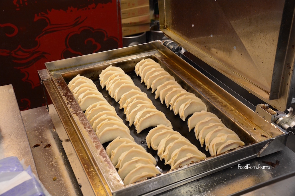 Osaka Japan Dotonburi gyoza making