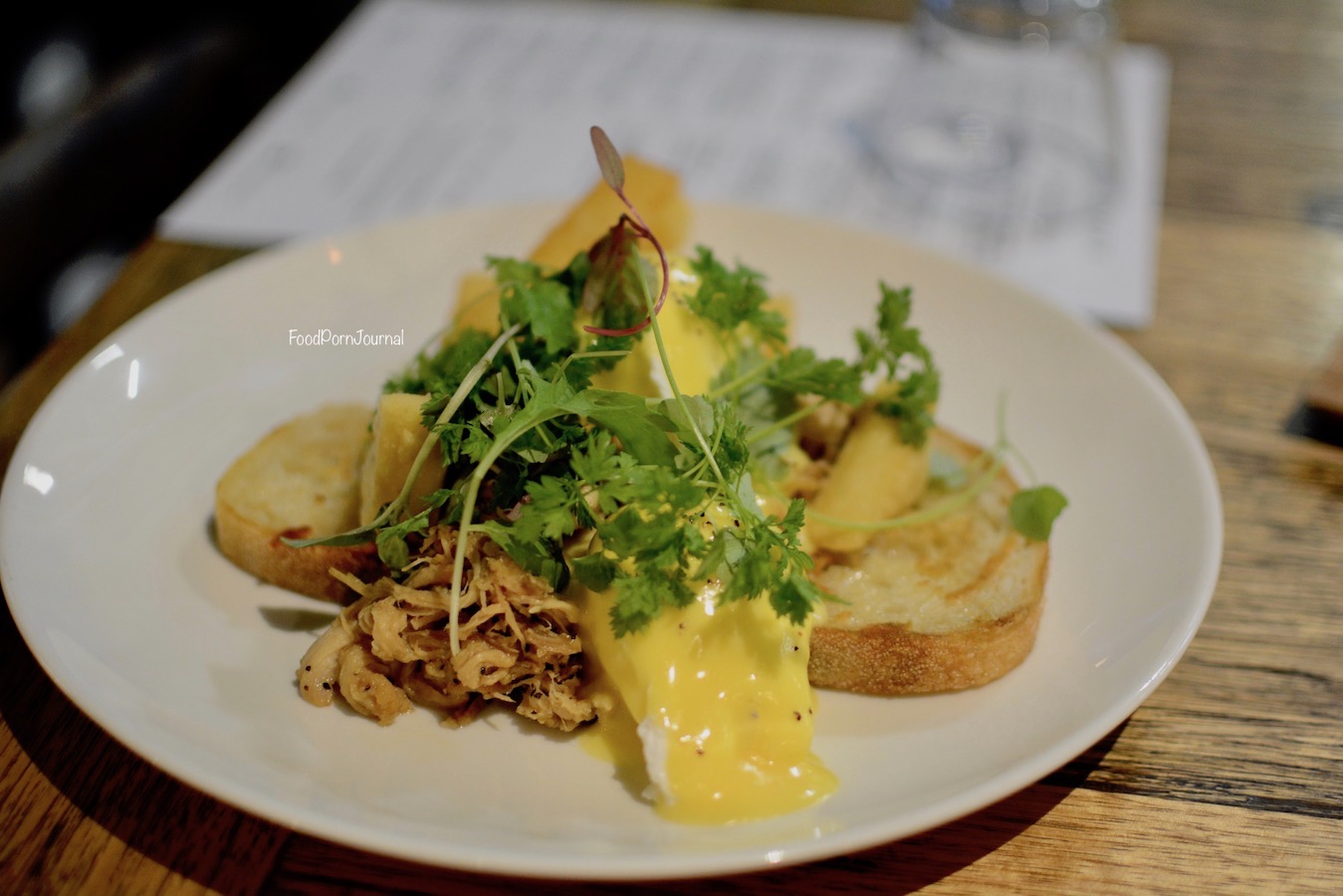 Hash Specialty Coffee Melbourne pork benedict breakfast