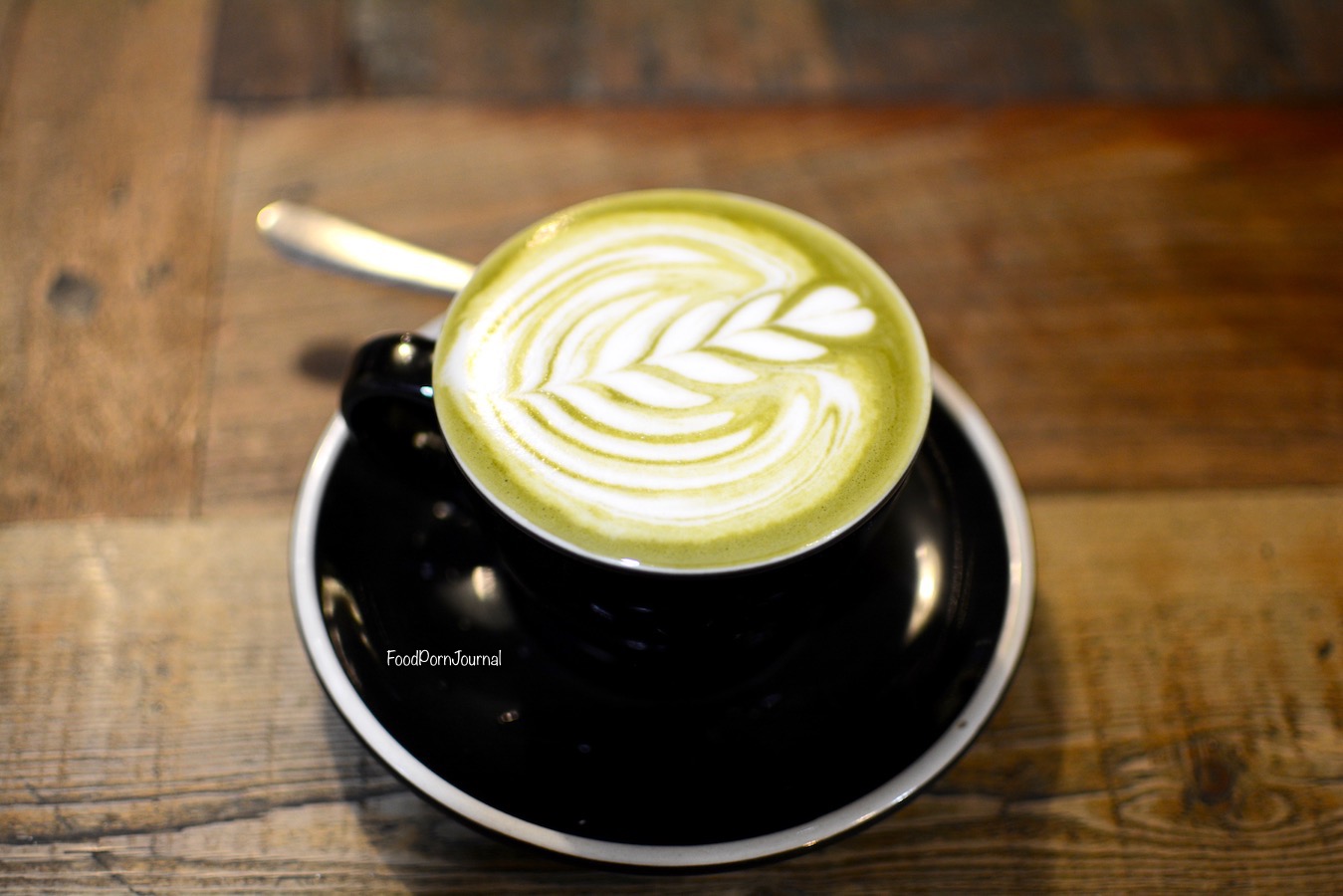 Manchester Press matcha latte