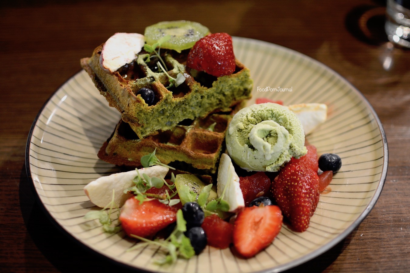 Operator 25 Melbourne matcha waffles