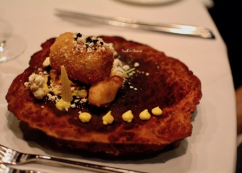 Courgette flavours of corn and croquette