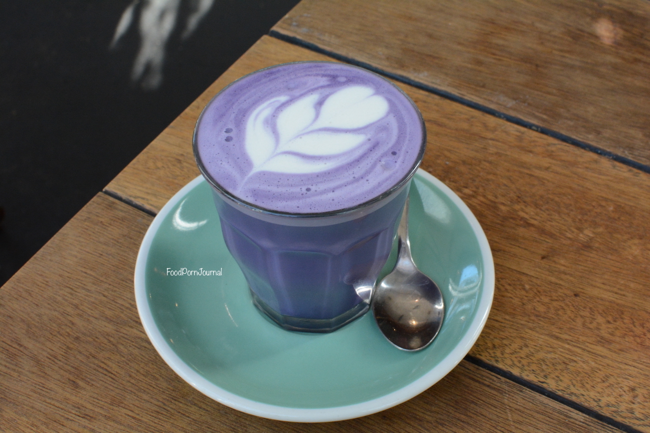 The Glass Den Coburg Melbourne taro latte