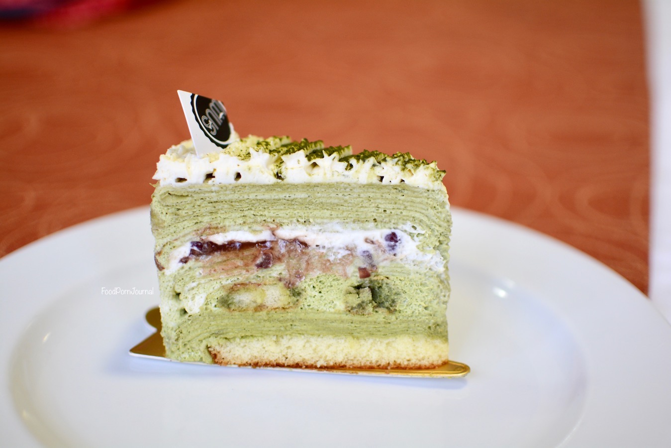 Sweetie and Moustache matcha mille crepe cake