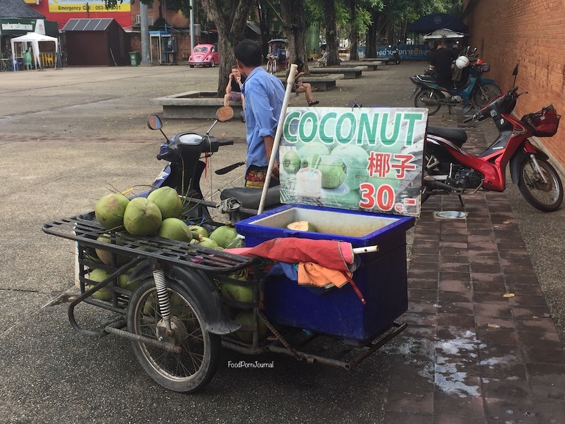 Chiang Mai coconut stand