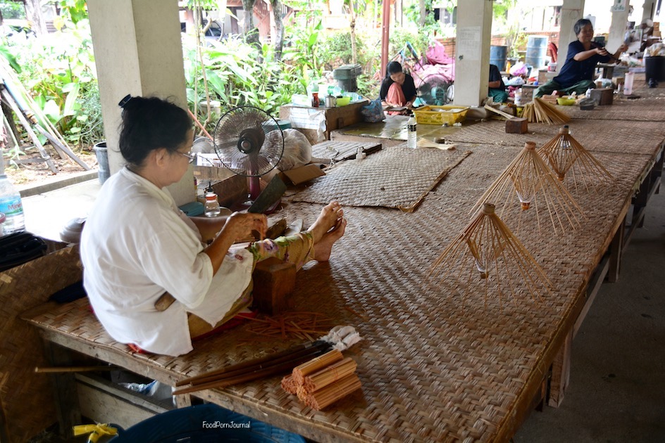 Chiang Mai Bo Sang parasol making