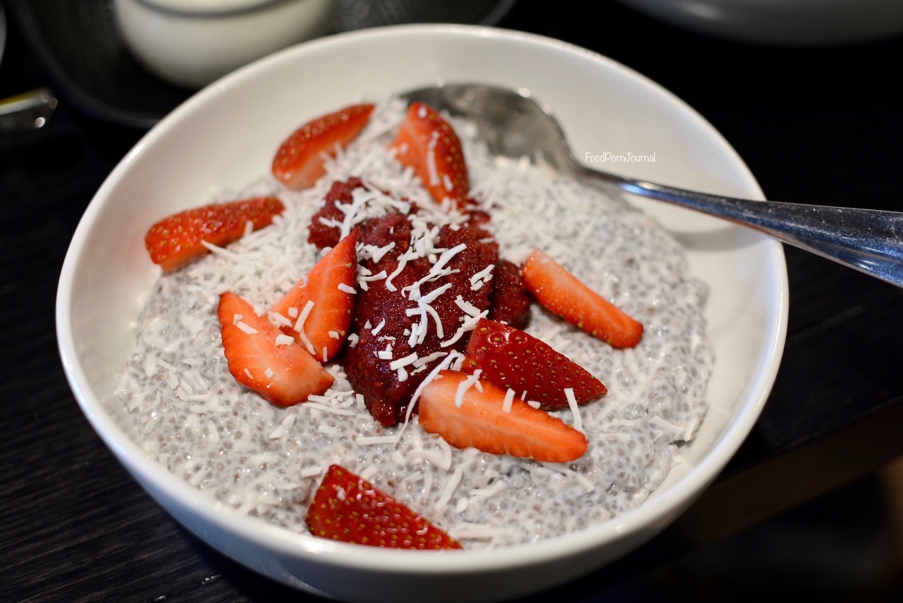 The Duxton chia seed pudding