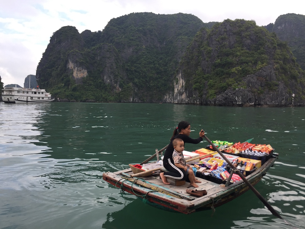 Halong Bay pedlars