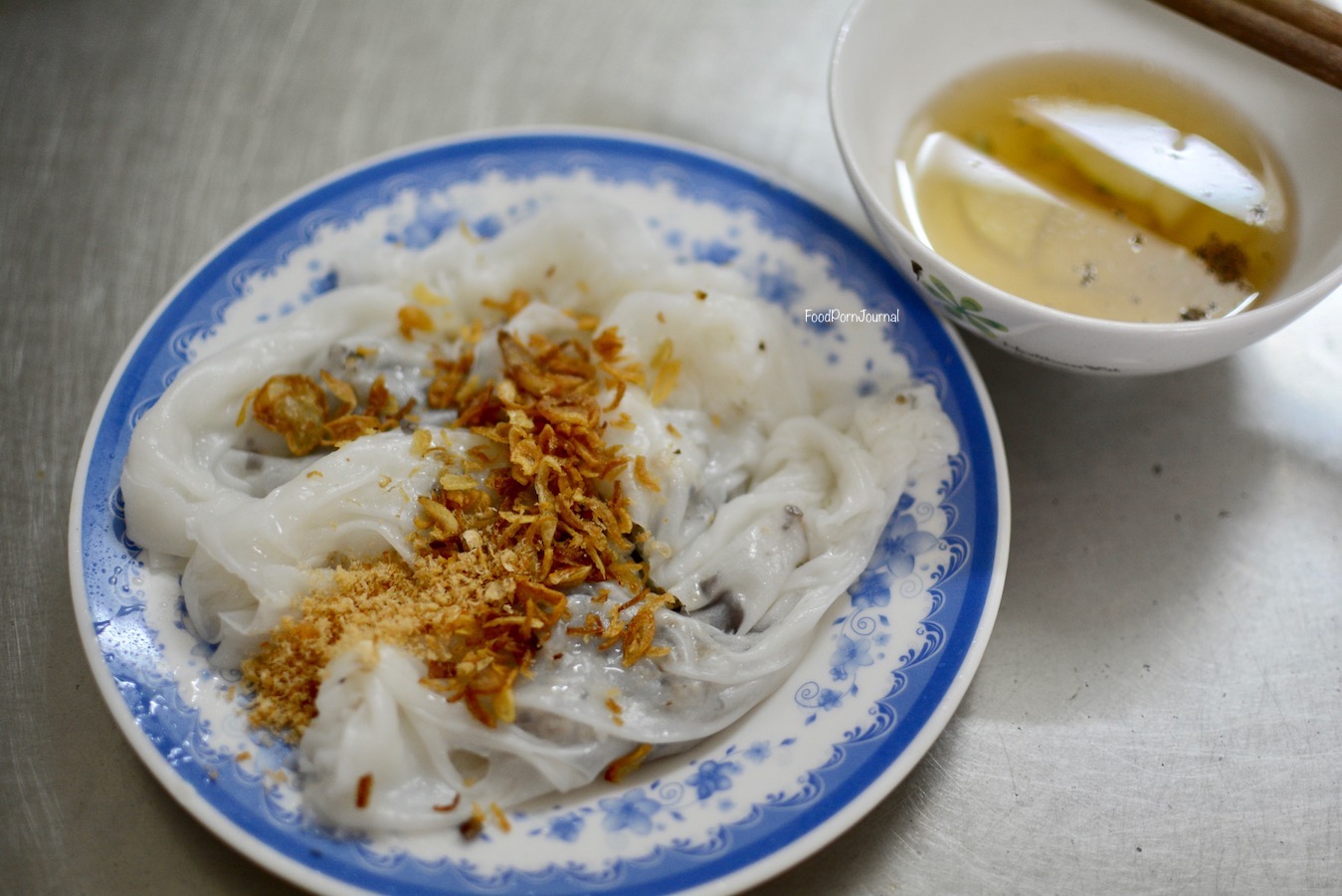 Banh cuon on Hanoi Street Food Tour