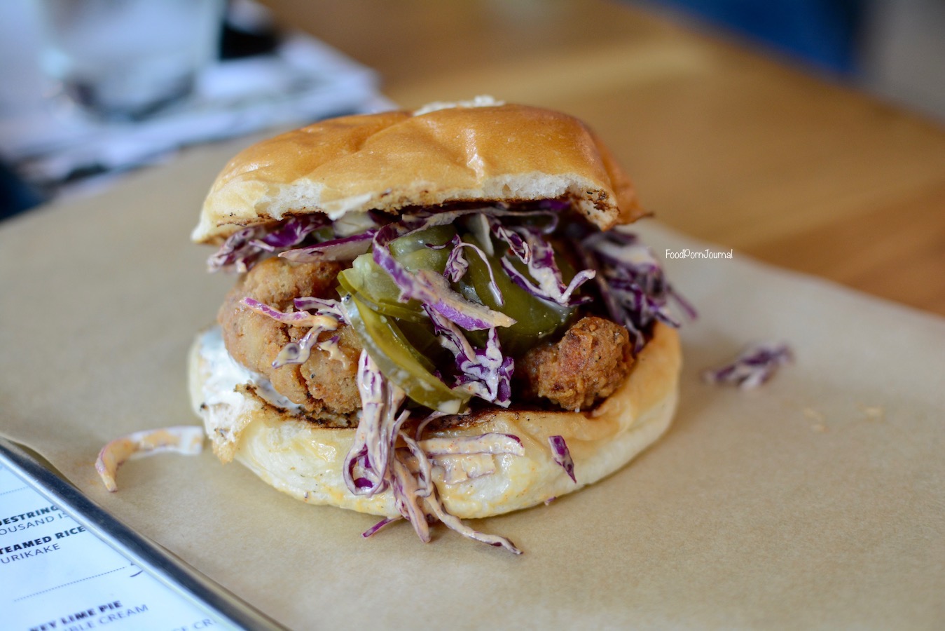 Kokomos fried chicken burger