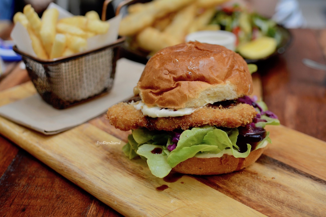 Secret Garden Manuka pork katsu burger