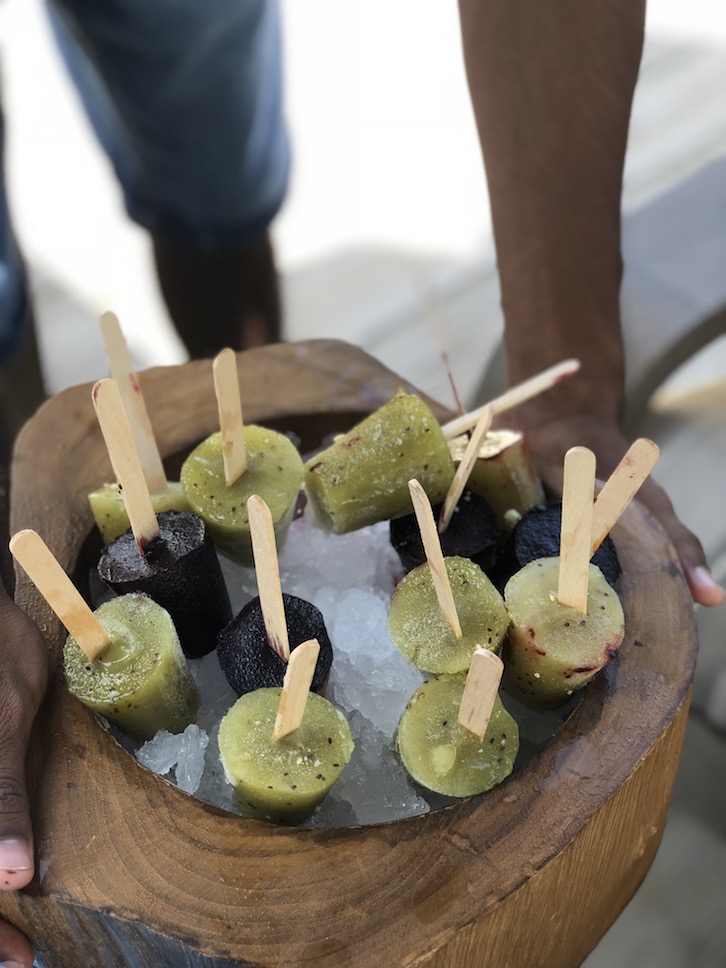 Finolhu Maldives fruit icy poles