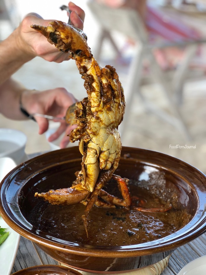 Fish and Crab Shack Finolhu Maldives crab curry