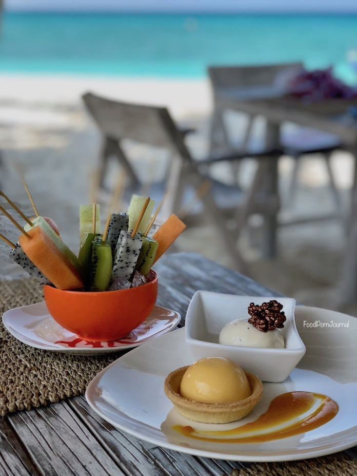 Fish and Crab Shack Finolhu Maldives dessert