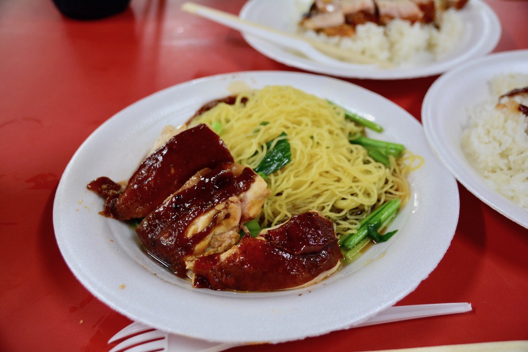 Hong Kong Chicken Rice and Noodle dish Singapore