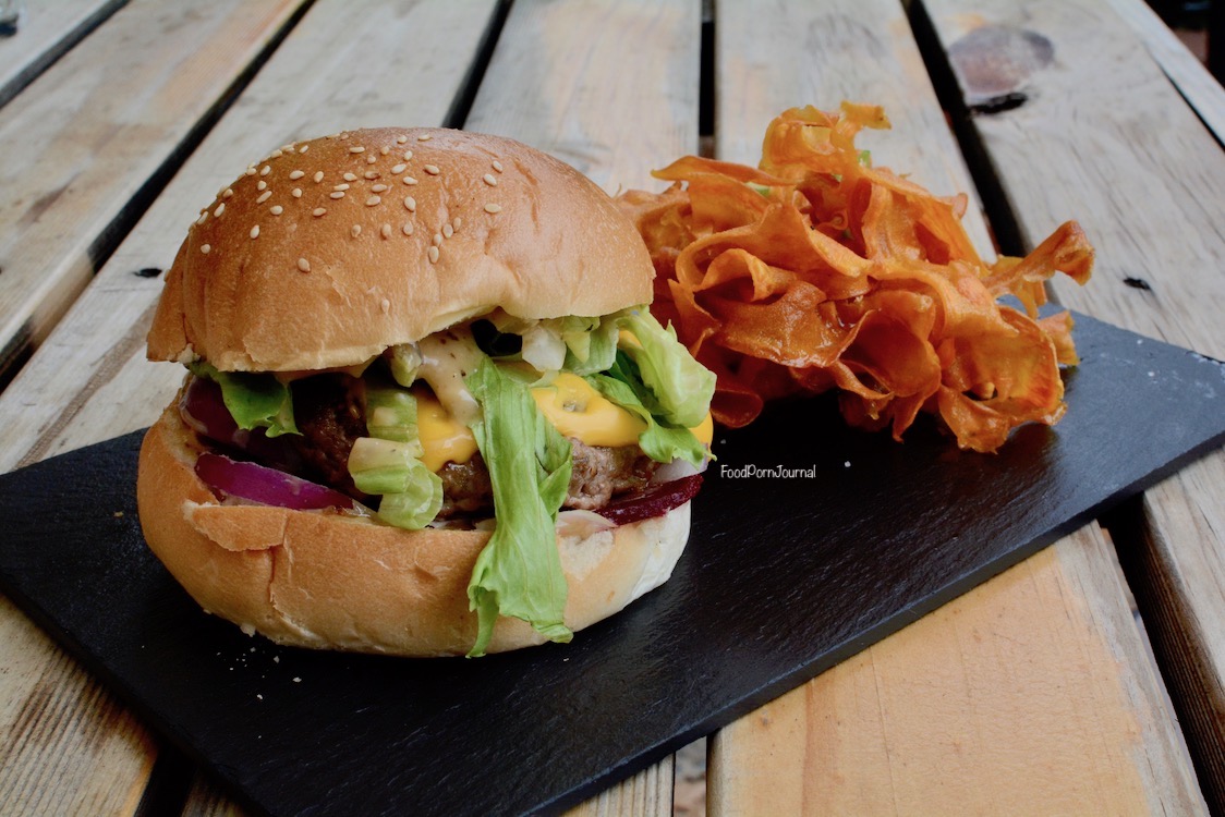 Sanya Bar beef black bean burger