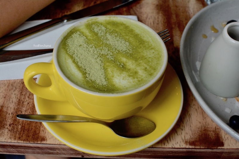 Bean and Table Kingston Foreshore matcha latte