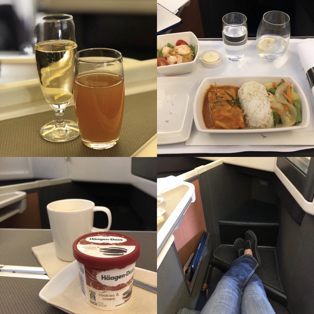 Cathay Pacific business class from Bangkok