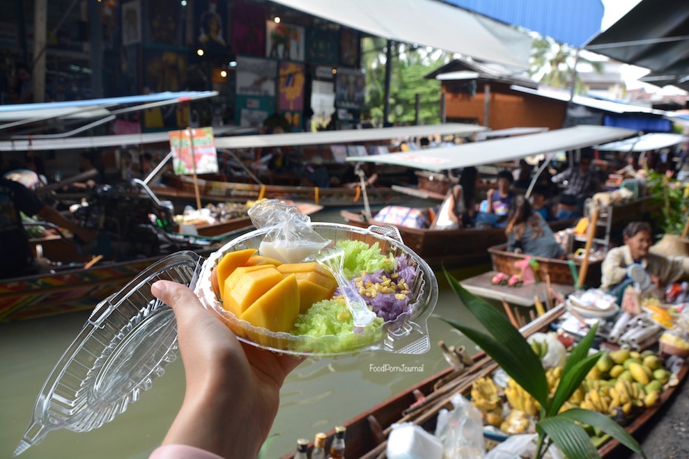 Damnoen Sadiak Floating Markets Bangkok mango sticky rice