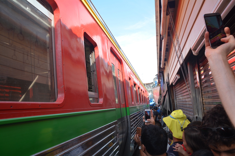 Maeklong Railway Market Bangkok train