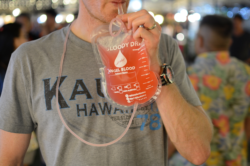 Neon Night Markets Bloody Drinks angel blood