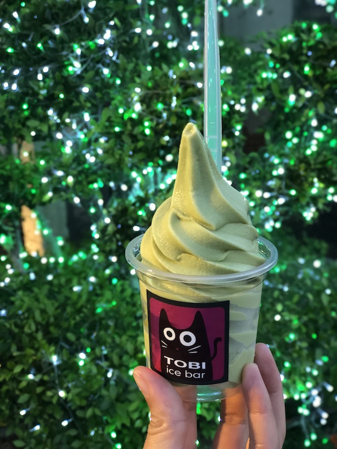 Riverfront Bangkok matcha soft serve