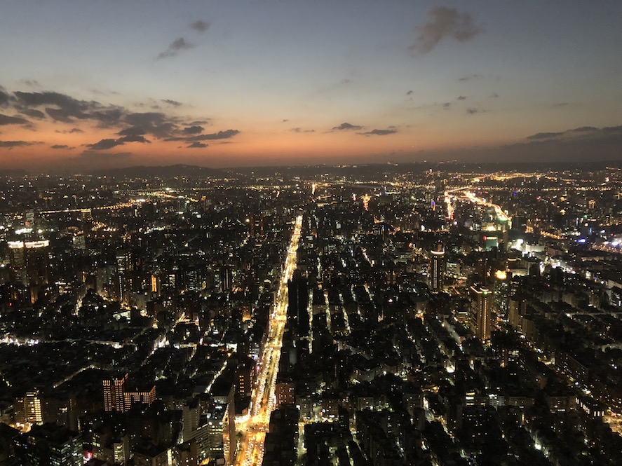 Taipei 101 view from top