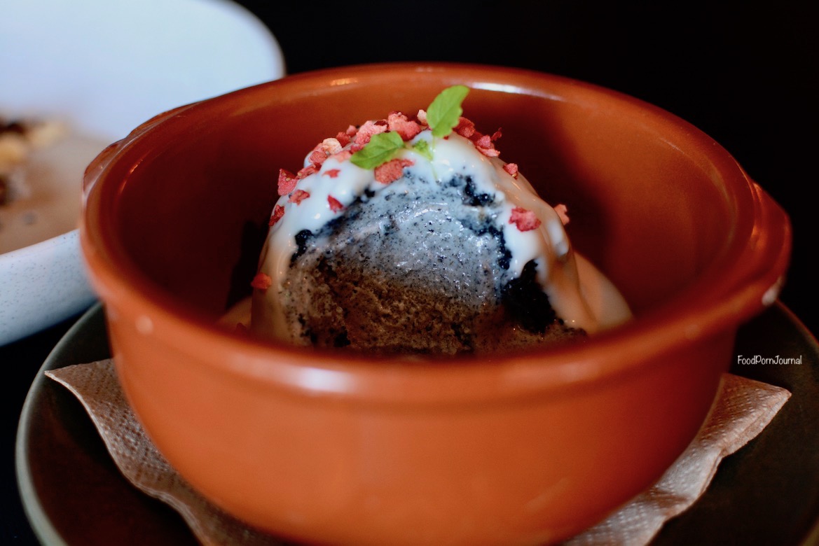 Momoda Canberra inside fried sesame ice cream