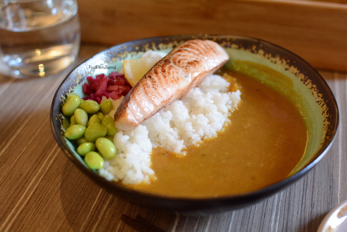 White Chaco Braddon salmon curry