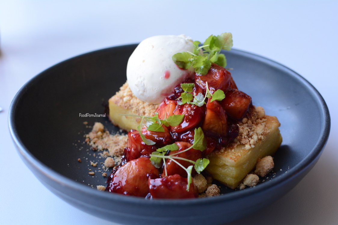 Teddy Picker's Canberra french toast peach melba